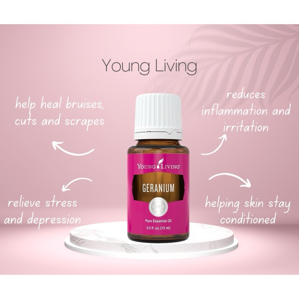 Young Living Geranium Essential Oil Bottle 15ml-Brand New-Unopened - Picture 7 of 7